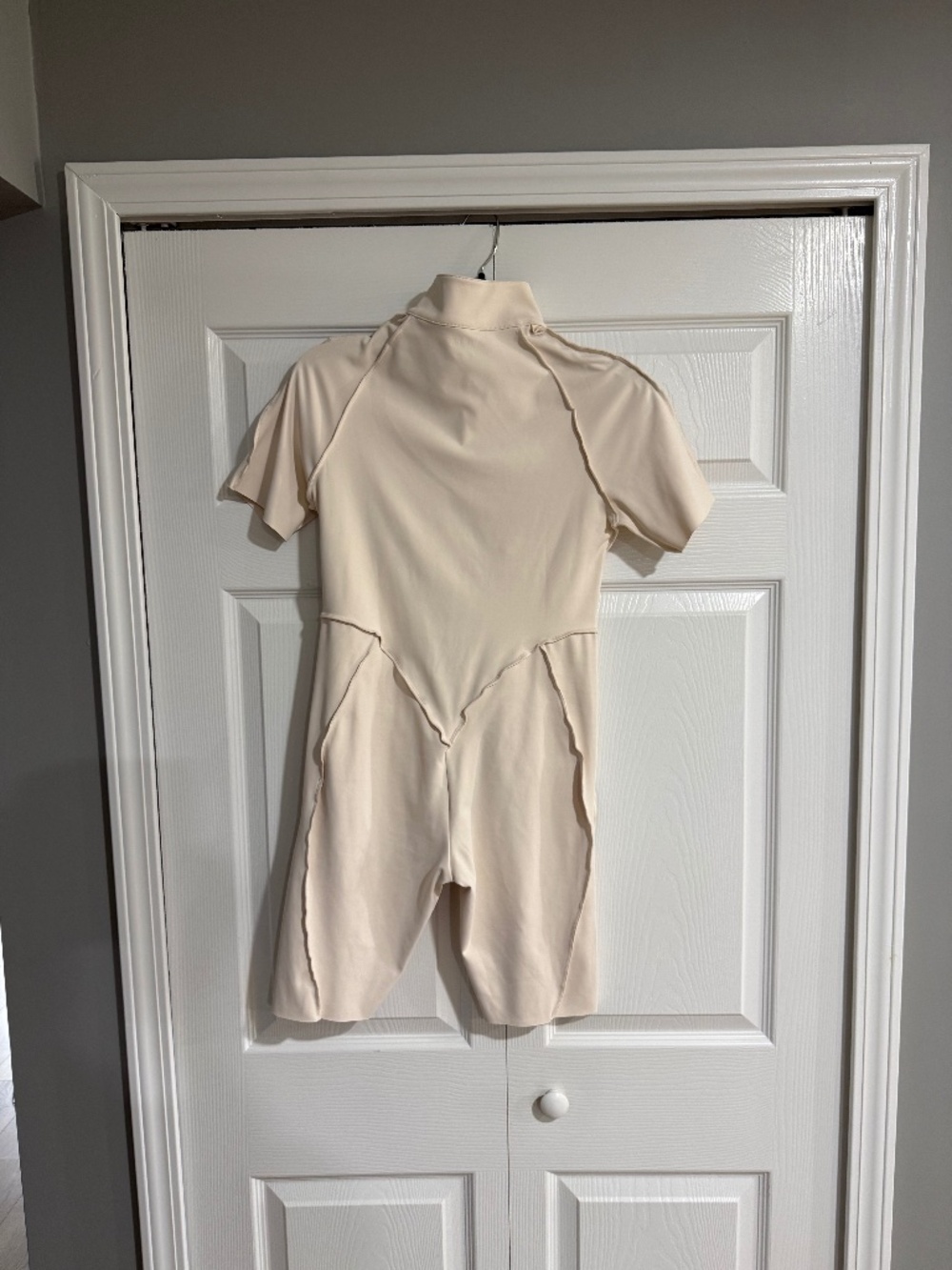 Betterme cream backin jumpsuit shorts